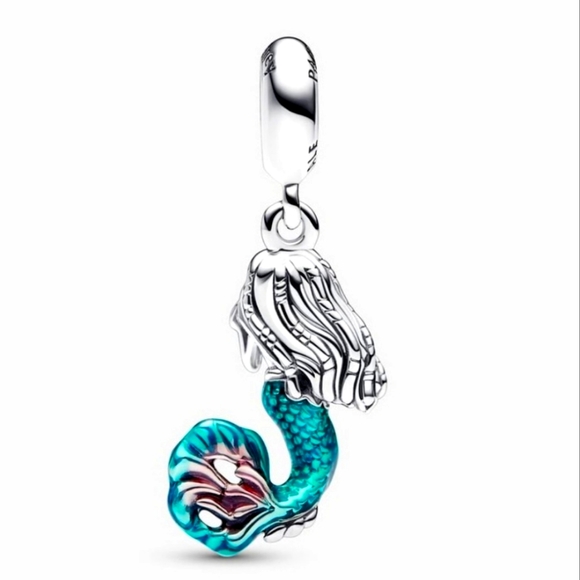New 2023 PANDORA Little Mermaid Ariel, Disney S925 Sterling Silver Dangle Charm. - Picture 2 of 4